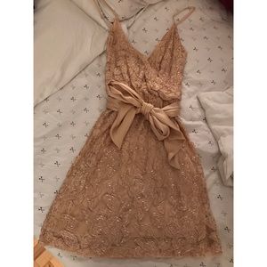 Halston Heritage beaded cocktail dress